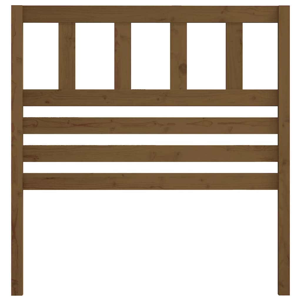 Kopfteil Honigbraun 81x4x100 cm Massivholz Kiefer