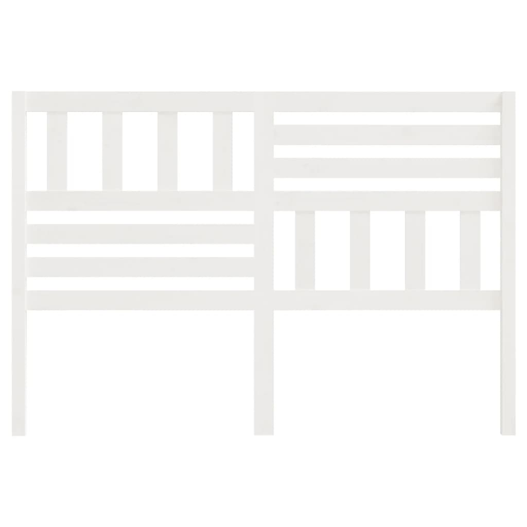 Kopfteil Weiß 126x4x100 cm Massivholz Kiefer