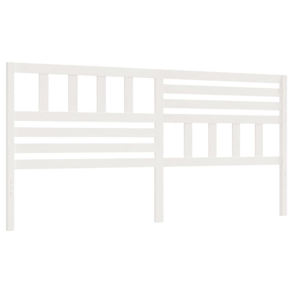 Kopfteil Weiß 186x4x100 cm Massivholz Kiefer