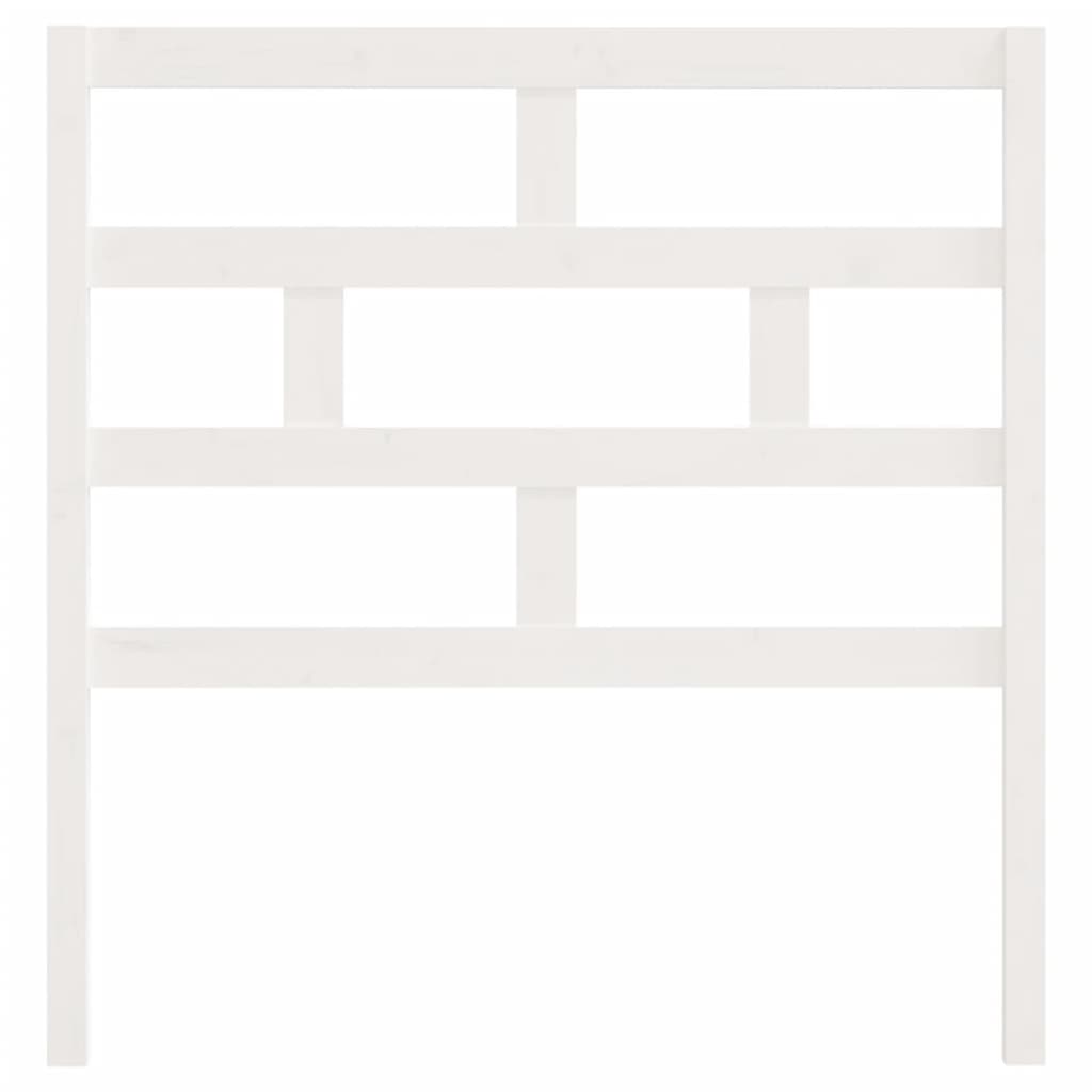 Kopfteil Weiß 81x4x100 cm Massivholz Kiefer