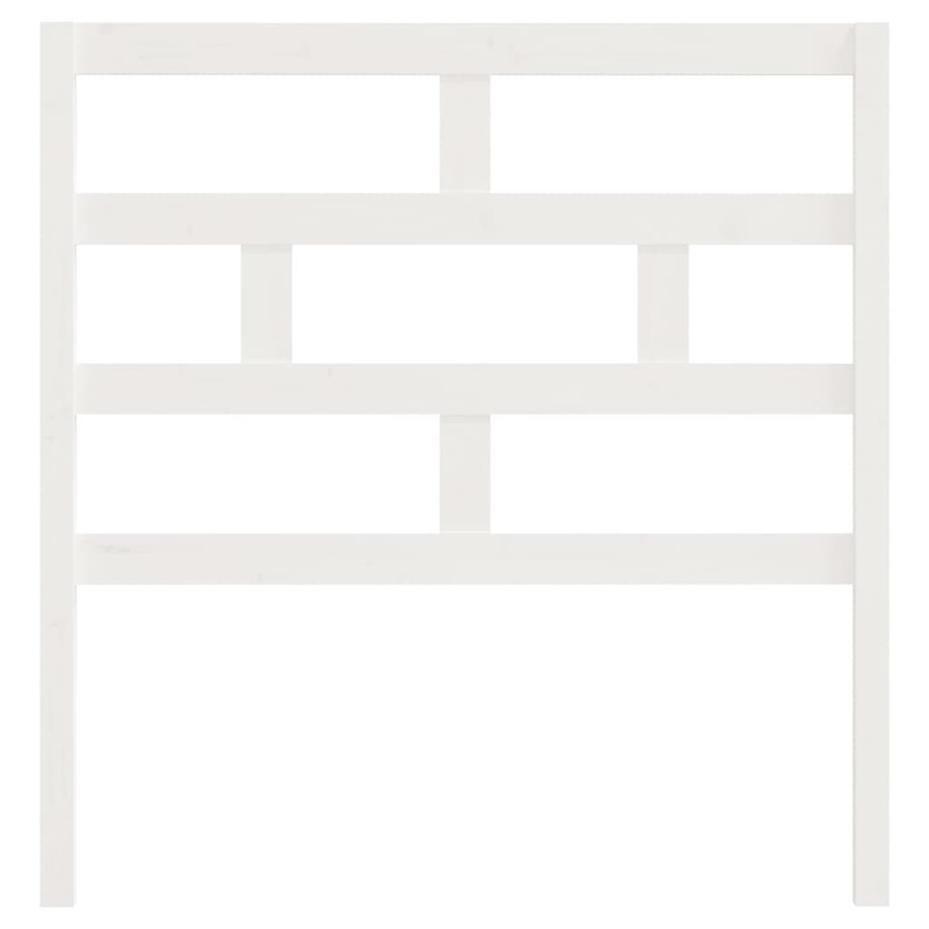 Kopfteil Weiß 96x4x100 cm Massivholz Kiefer