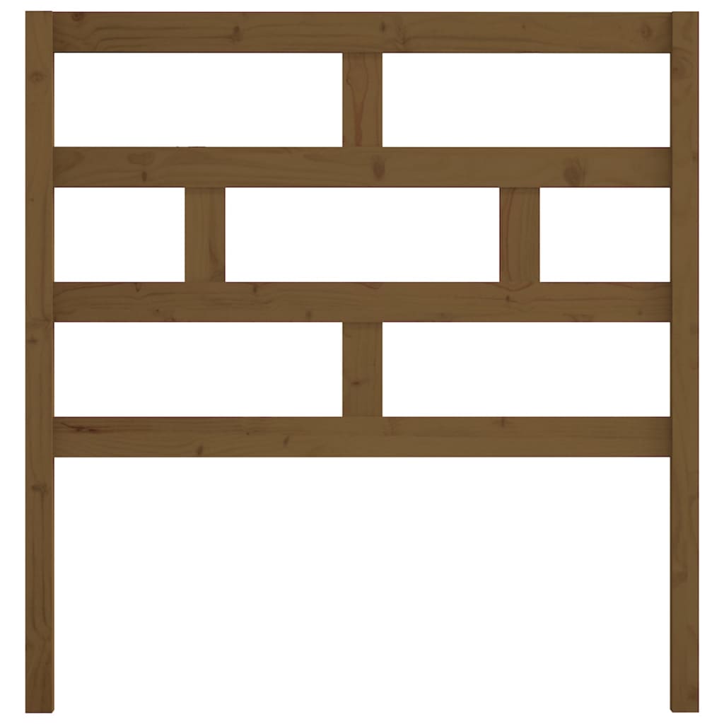 Kopfteil Honigbraun 96x4x100 cm Massivholz Kiefer