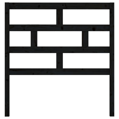 Kopfteil Schwarz 96x4x100 cm Massivholz Kiefer