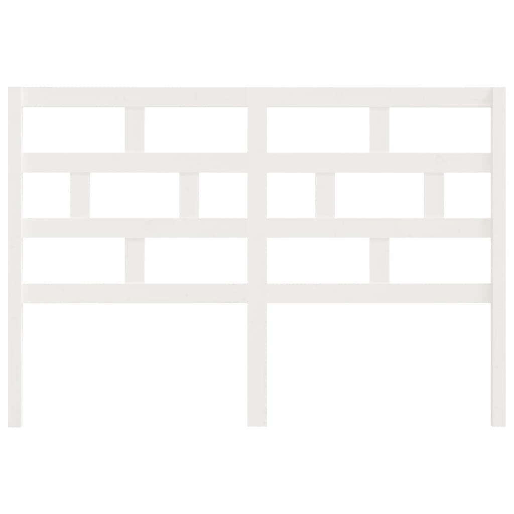 Kopfteil Weiß 126x4x100 cm Massivholz Kiefer