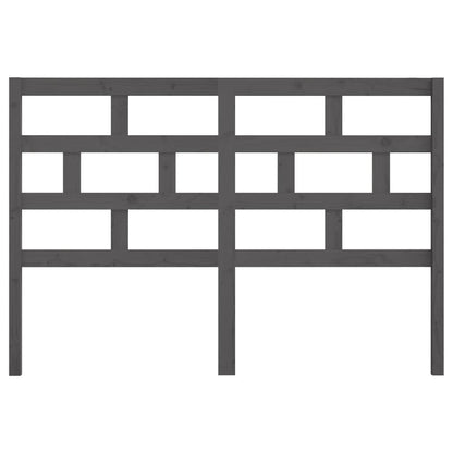 Kopfteil Grau 141x4x100 cm Massivholz Kiefer