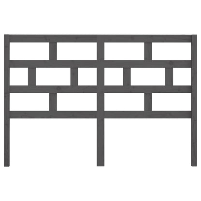 Kopfteil Grau 156x4x100 cm Massivholz Kiefer