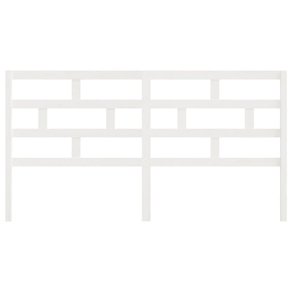 Kopfteil Weiß 206x4x100 cm Massivholz Kiefer