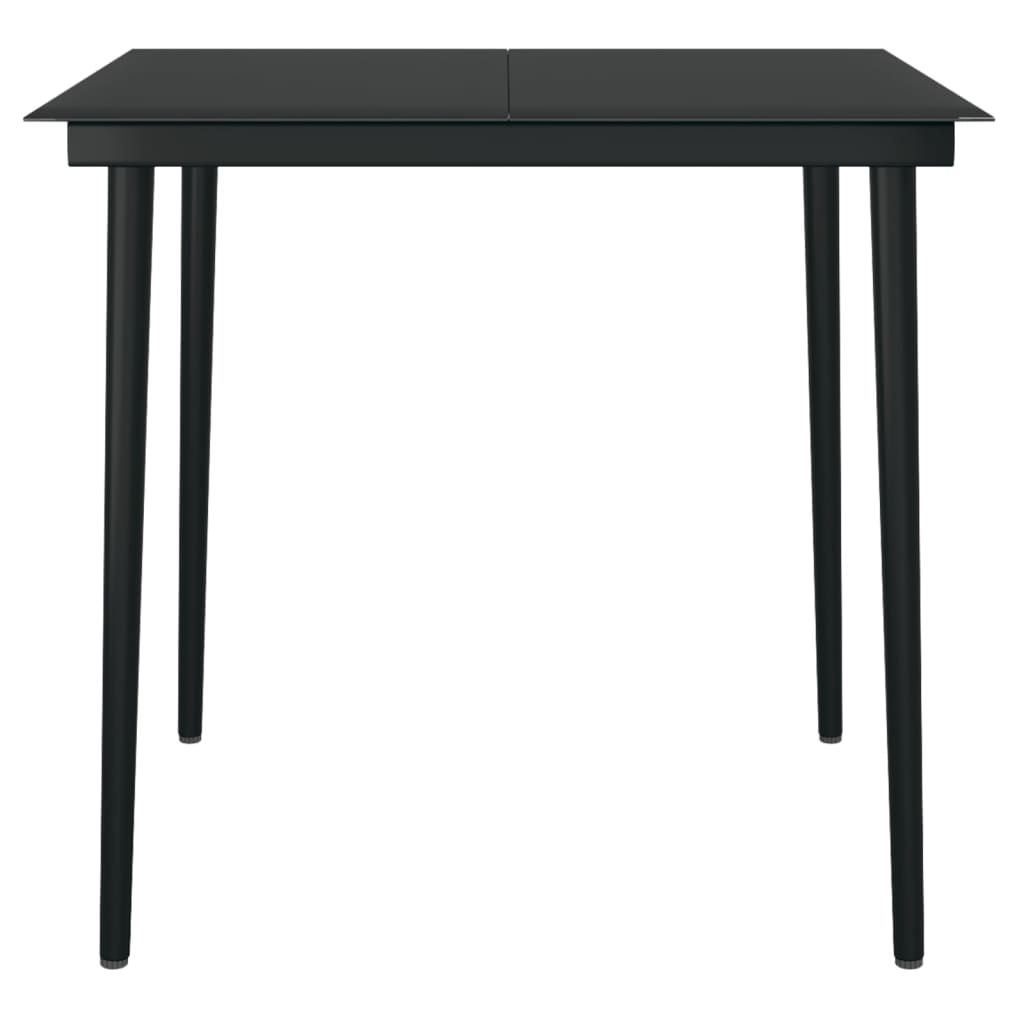 5-tlg. Garten-Essgruppe mit Auflagen Poly Rattan und Glas