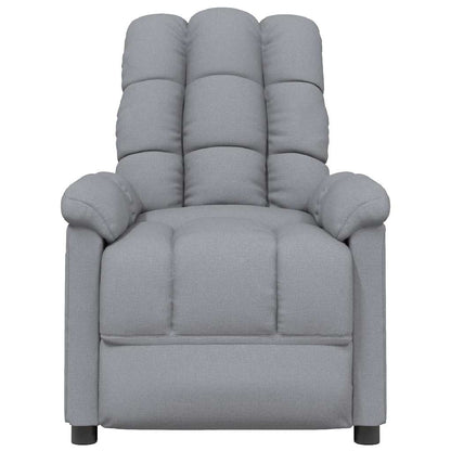 Massagesessel Hellgrau Stoff