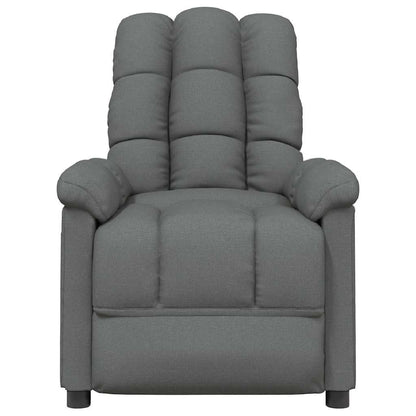 Massagesessel Dunkelgrau Stoff