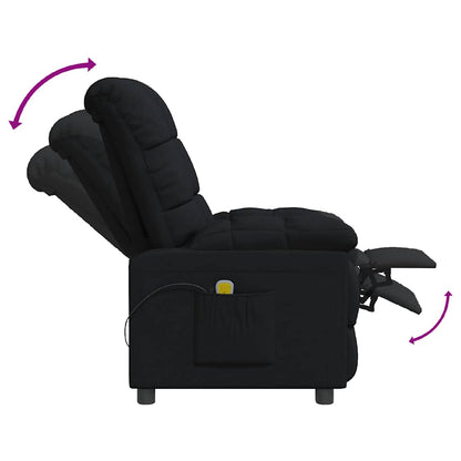 Massagesessel Schwarz Stoff