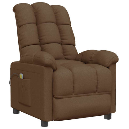 Massagesessel Braun Stoff