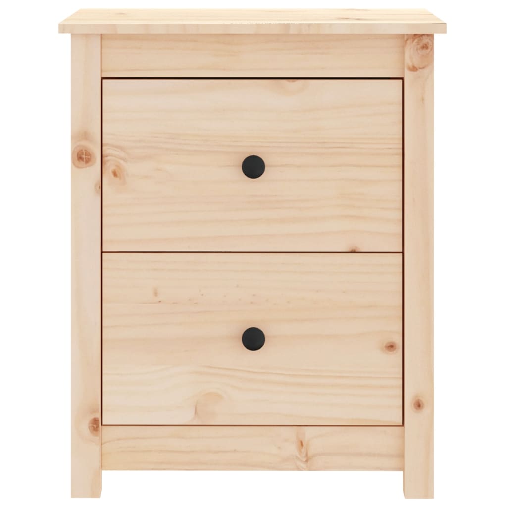 Sengebord 50x35x61,5 cm massivt fyrretræ