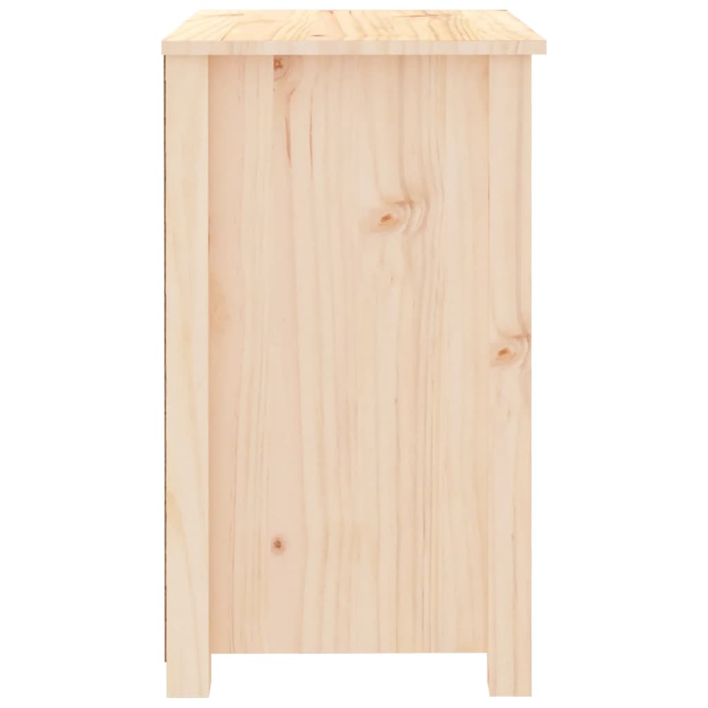 Sengebord 50x35x61,5 cm massivt fyrretræ