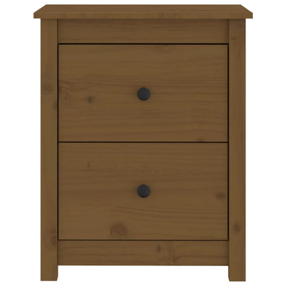 Nachttisch Honigbraun 50x35x61,5 cm Massivholz Kiefer