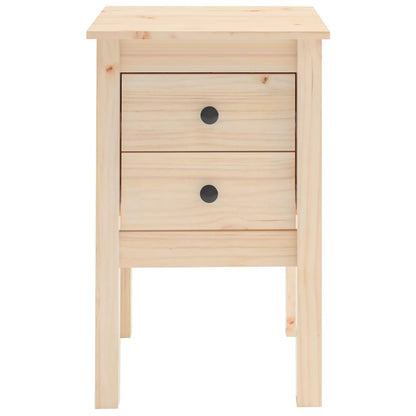 Sengebord 40x35x61,5 cm massivt fyrretræ