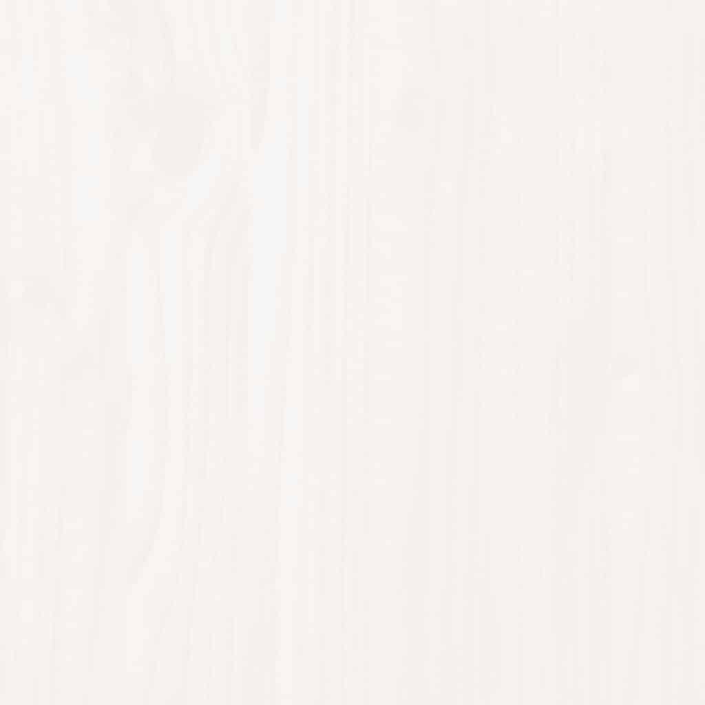 Nachttisch Weiß 40x35x61,5 cm Massivholz Kiefer