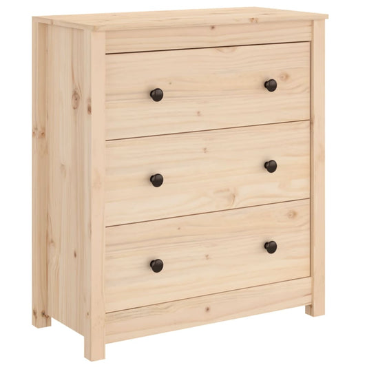 Skænk 70x35x80 cm massiv fyrretræ