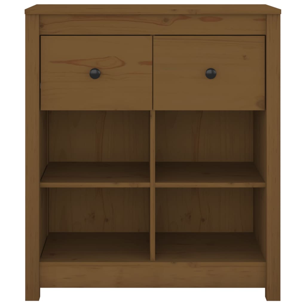 Sideboard Honigbraun 70x35x80 cm Massivholz Kiefer