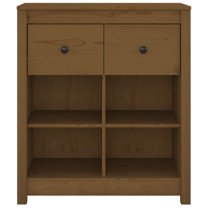 Sideboard Honigbraun 70x35x80 cm Massivholz Kiefer