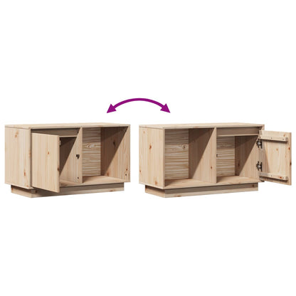 TV-Schrank 74x35x44 cm Massivholz Kiefer