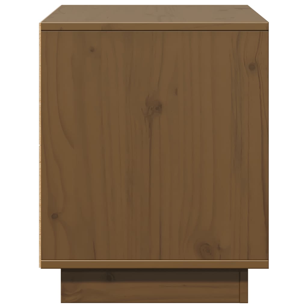 TV-Schrank Honigbraun 74x35x44 cm Massivholz Kiefer