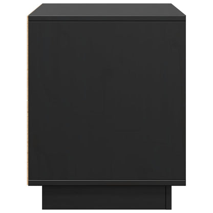 TV-skab Sort 74x35x44 cm Massiv Fyr
