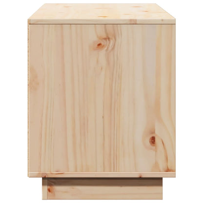TV-Schrank 110,5x35x44 cm Massivholz Kiefer