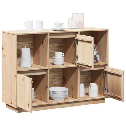 Sideboard 110,5x35x80 cm Massivholz Kiefer