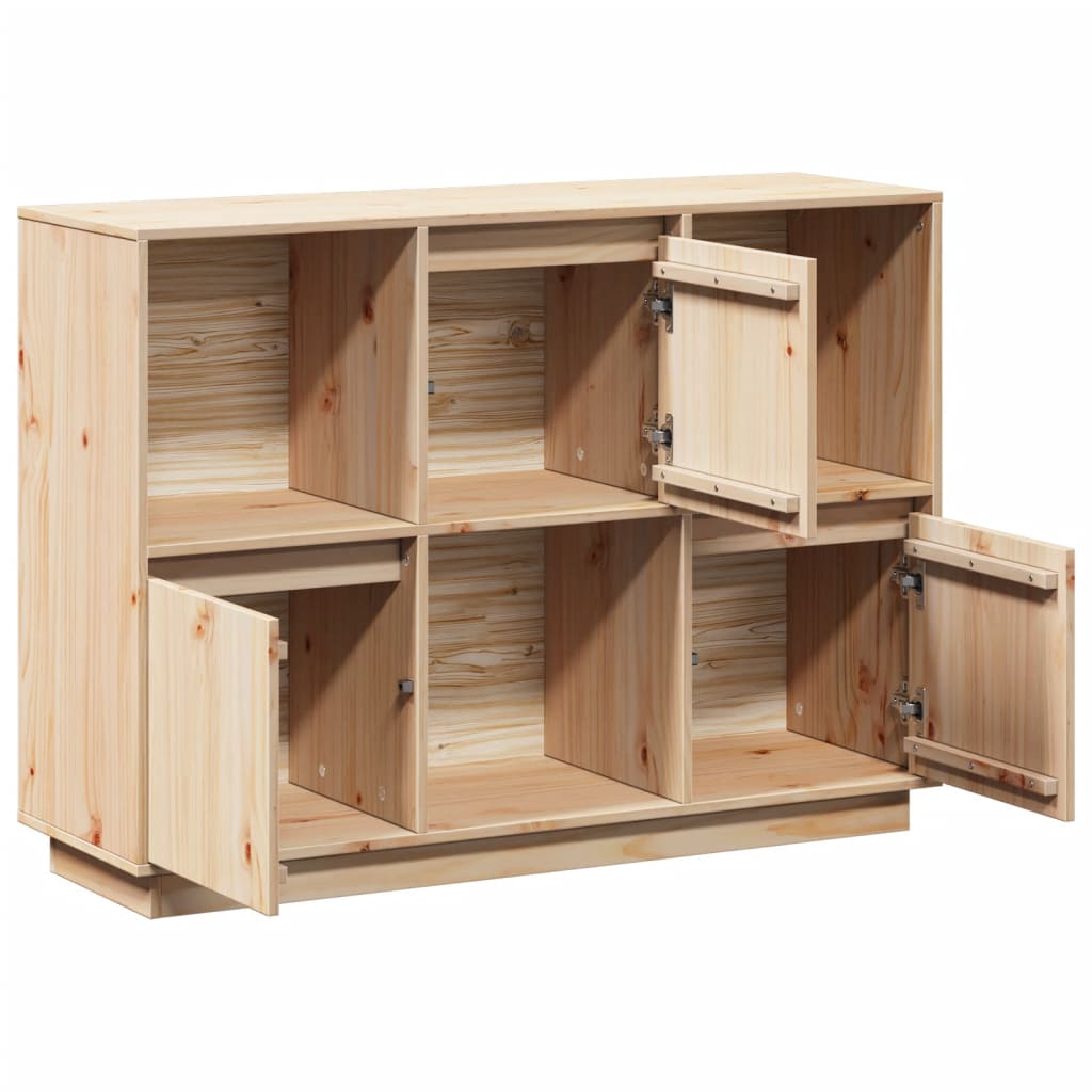 Sideboard 110,5x35x80 cm Massivholz Kiefer