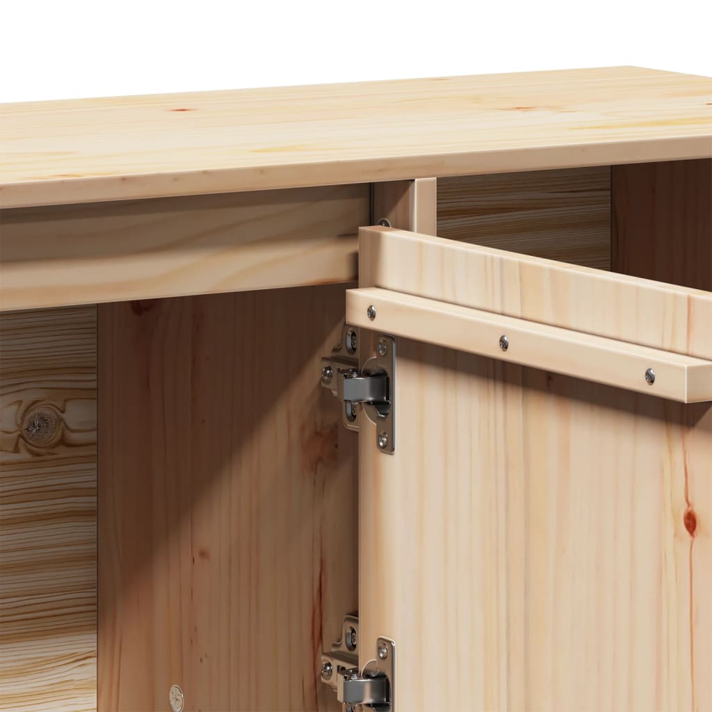 Sideboard 110,5x35x80 cm Massivholz Kiefer
