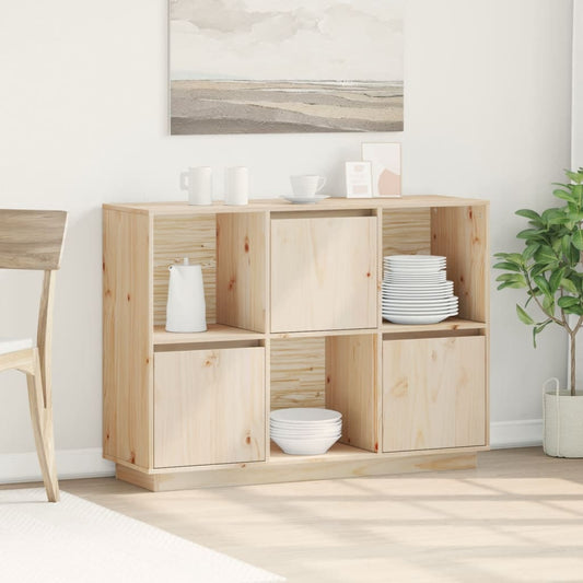 Sideboard 110,5x35x80 cm Massivholz Kiefer