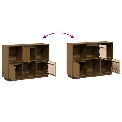 Sideboard Honigbraun 110,5x35x80 cm Massivholz Kiefer