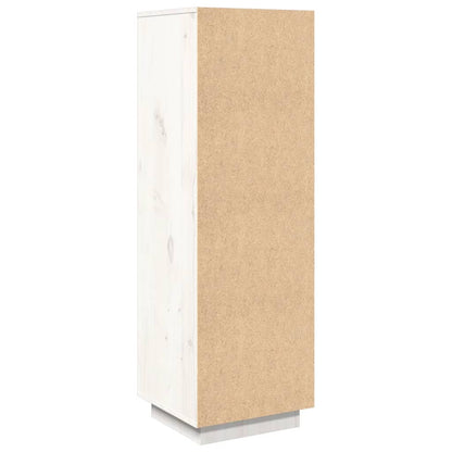 Highboard Weiß 38x35x117 cm Massivholz Kiefer