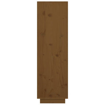 Highboard Honigbraun 38x35x117 cm Massivholz Kiefer