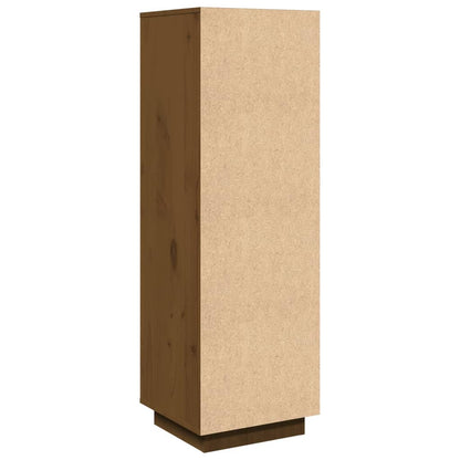 Highboard Honigbraun 38x35x117 cm Massivholz Kiefer