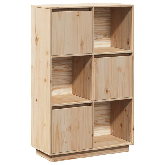 Highboard 74x35x117 cm Massivholz Kiefer