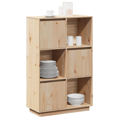 Highboard 74x35x117 cm Massivholz Kiefer