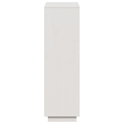 Highboard Weiß 74x35x117 cm Massivholz Kiefer