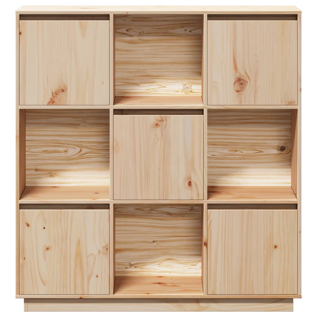 Highboard 110,5x35x117 cm Massivholz Kiefer