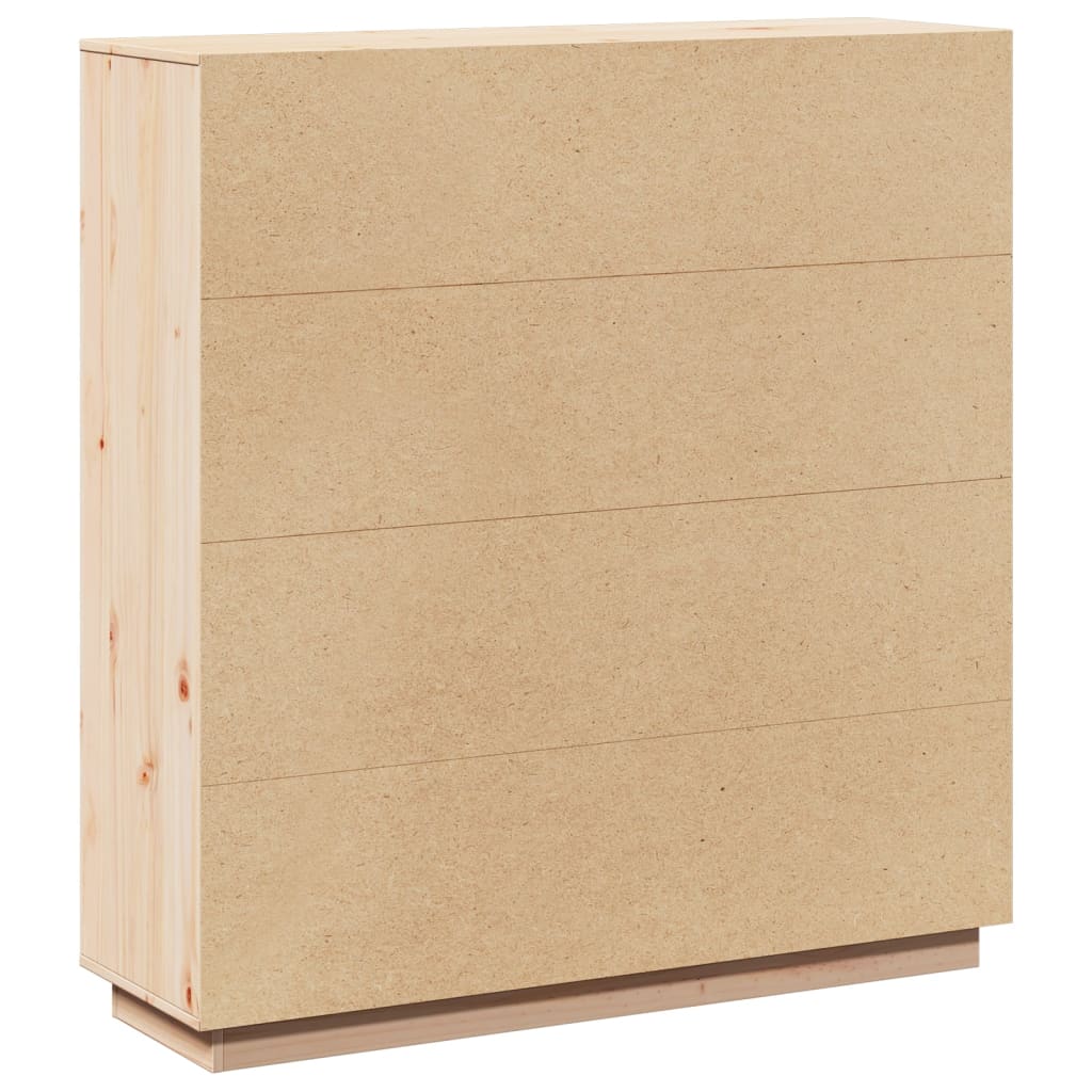 Highboard 110,5x35x117 cm Massivholz Kiefer