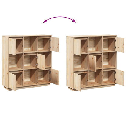 Highboard 110,5x35x117 cm Massivholz Kiefer