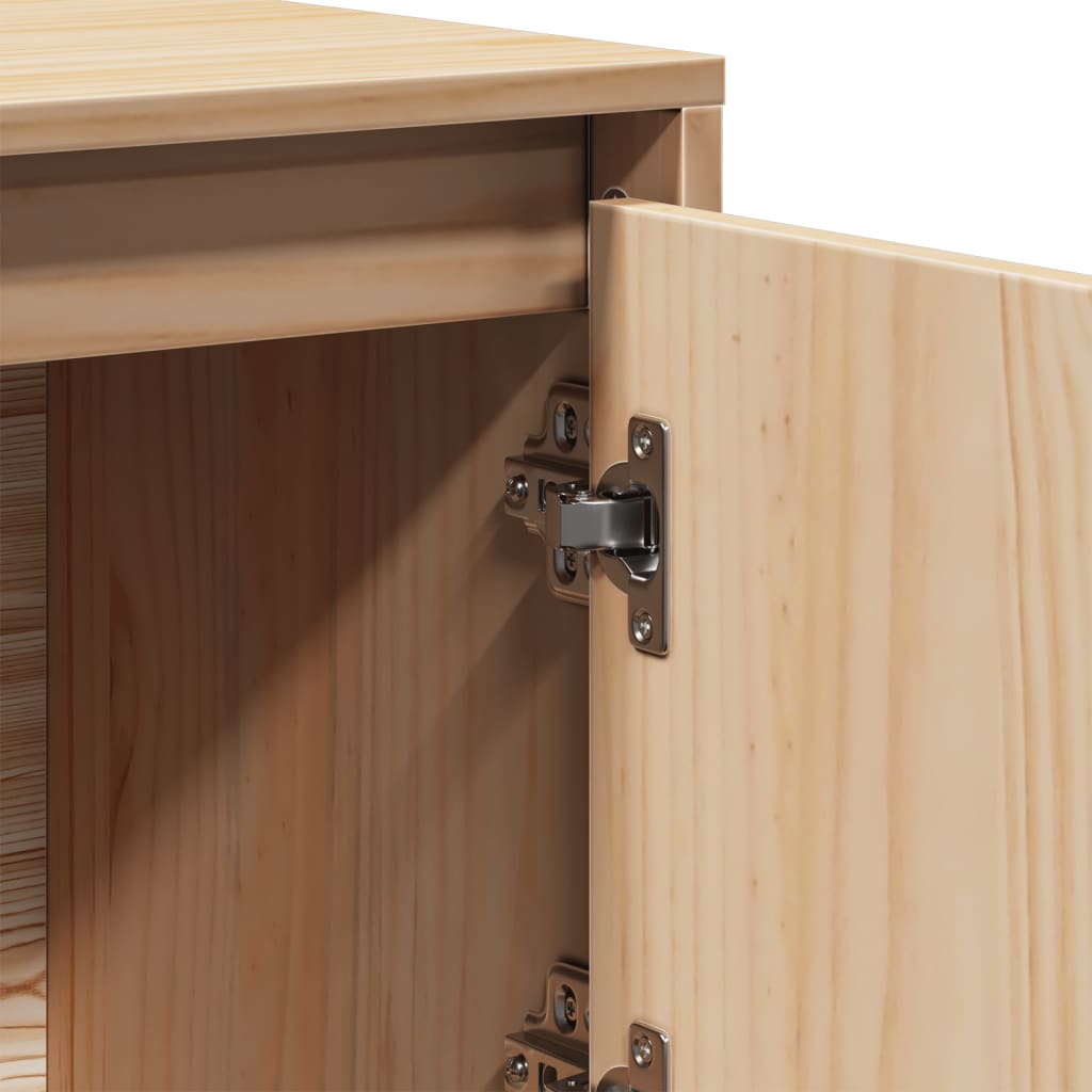 Highboard 110,5x35x117 cm Massivholz Kiefer