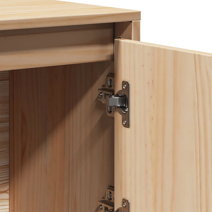 Highboard 110,5x35x117 cm Massivholz Kiefer