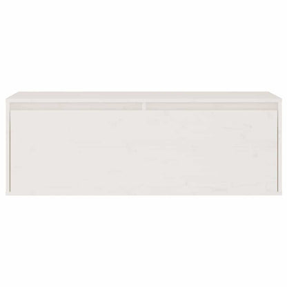 3-teiliges TV-Schrank-Set Weißes Massivholz Kiefer