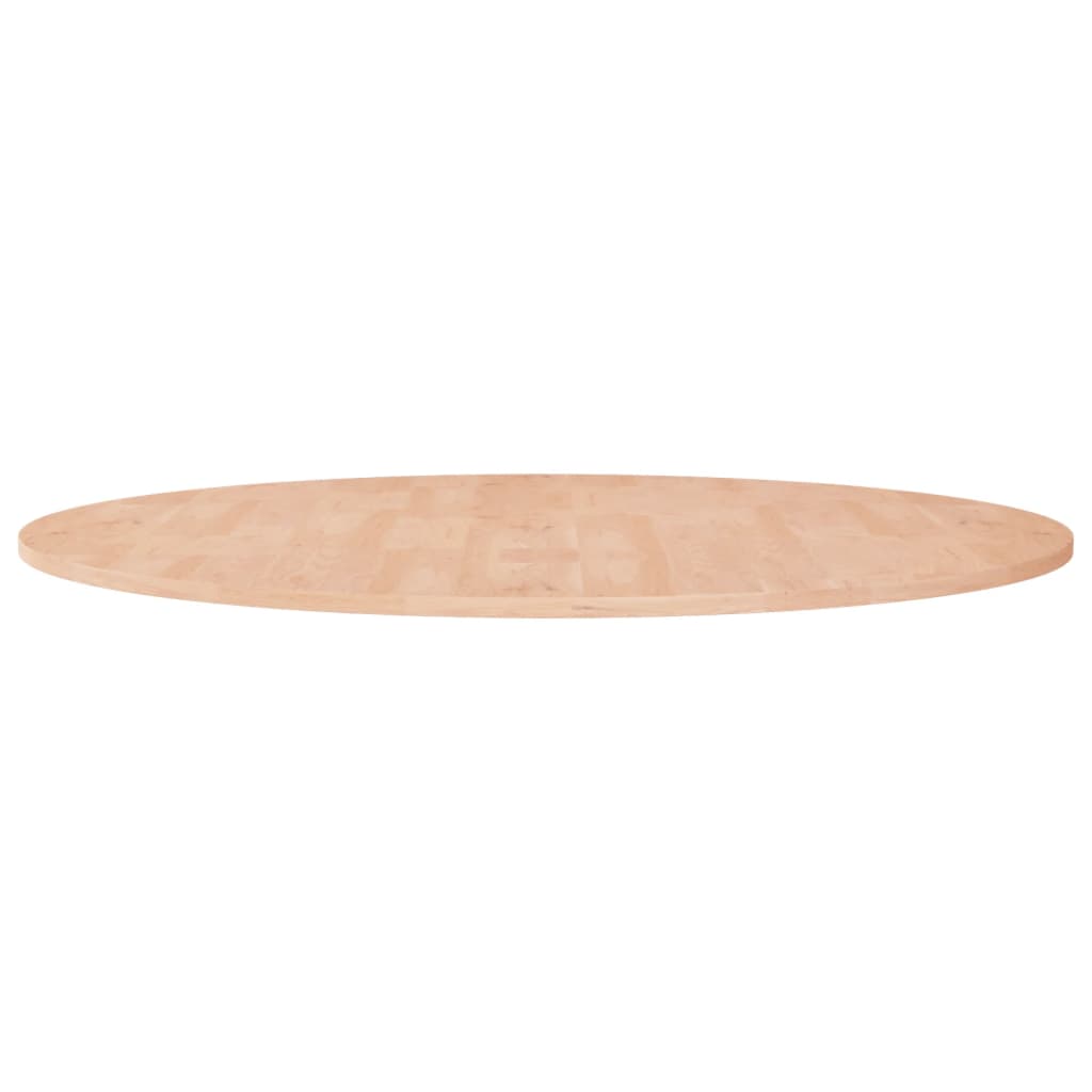 Runde Tischplatte Ø90x1,5 cm Unbehandeltes Massivholz Eiche