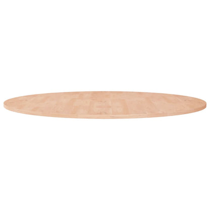 Runde Tischplatte Ø90x1,5 cm Unbehandeltes Massivholz Eiche