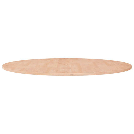 Runde Tischplatte Ø90x1,5 cm Unbehandeltes Massivholz Eiche