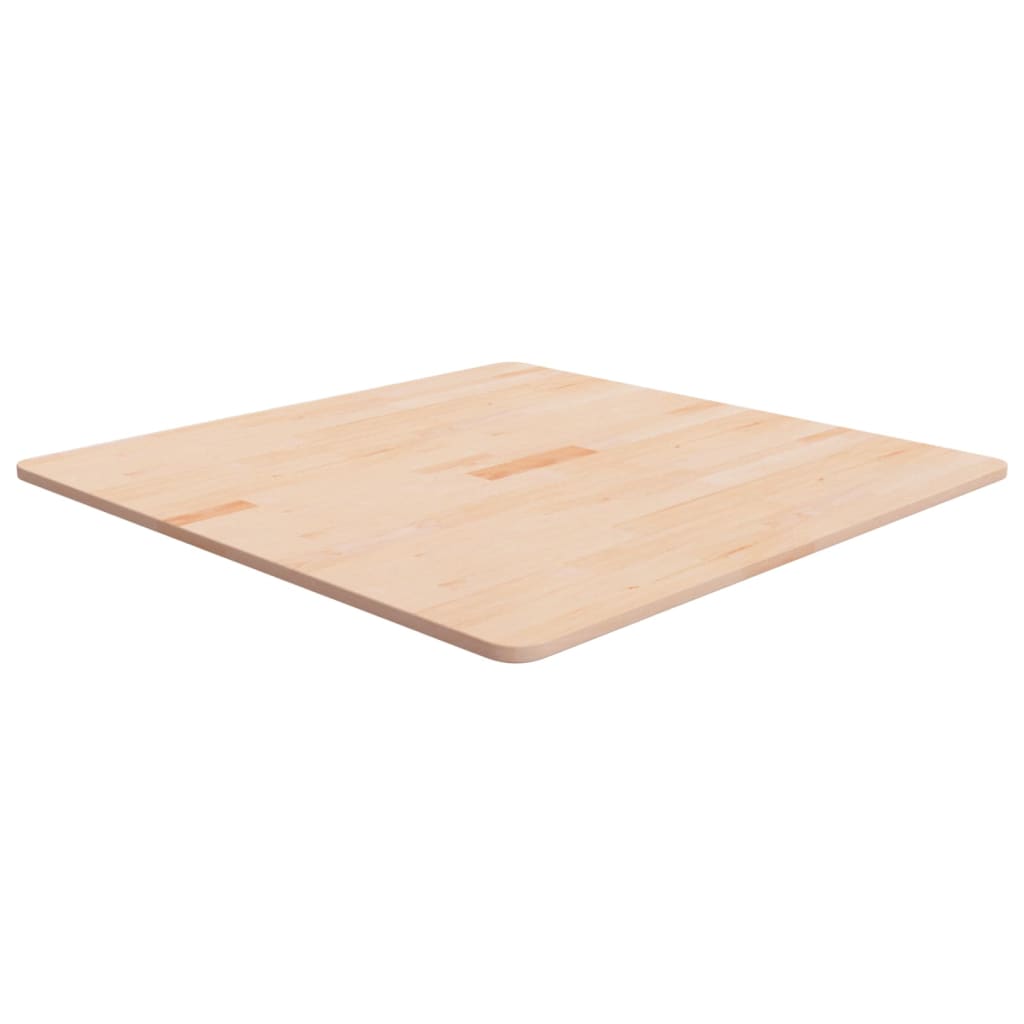 Tischplatte Quadratisch 80x80x1,5 cm Eichenholz Unbehandelt