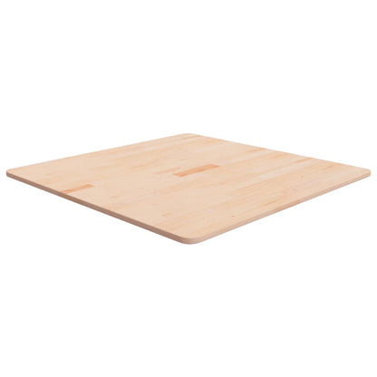 Tischplatte Quadratisch 80x80x1,5 cm Eichenholz Unbehandelt